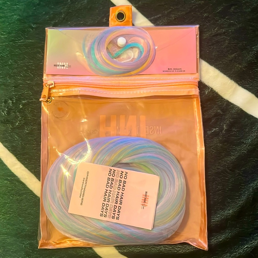 INH Hair Unicorn Brit Ponytail Extension, Limited Edition Insert Name Here, New